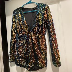 Cute sequin Romper from forever 21